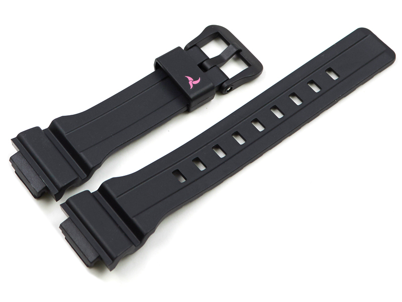 casio black resin strap