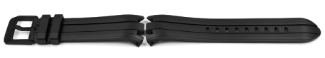 Black Rubber Watch Strap Lotus for 18186 and 18188