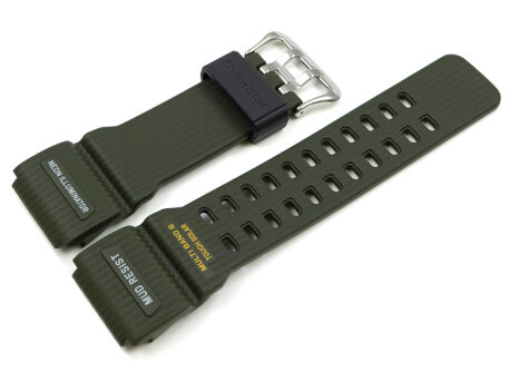 Casio Replacement Olive Green Resin Watch Strap for GWG-100-1A3 GWG-100-1A3ER
