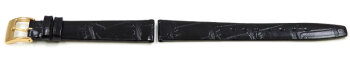 Lotus Black Leather Croc Grained Watch Strap for 15175/1...