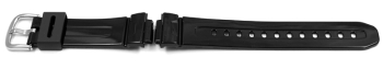 Genuine Casio Replacement Shiny Black Resin Watch Strap...