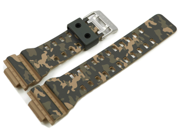 Casio Replacement Green Camouflage Resin Watch Strap...