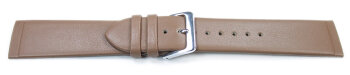 Watch Band suitable for SKW2137 Brown Leather Watch Strap with Gold Tone Buckle