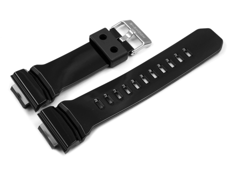 Casio Shiny Black Resin Watch Strap for GA-150BW GA-200RG