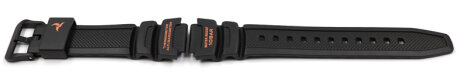 Casio Black Resin Strap with orange labellings for SGW-450H-2B