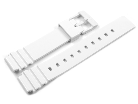 Casio Shiny White Resin Watch Strap Casio for LRW-200H