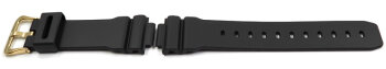 Casio Black Watch strap with Gold Tone Buckle for...