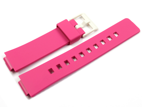 Fuchsia coloured Resin Replacement Strap Casio LDF-52-4A...