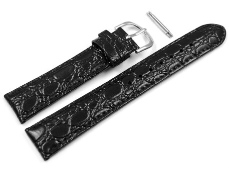 Casio Replacement Black Leather Watch Strap for MTP-1094E