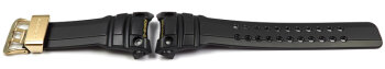 Casio Black Gulfmaster Watch Strap GWN-1000GB-1 GWN-1000GB-1A with Gold Tone Buckle