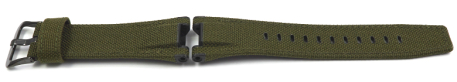 Casio Dark Green Cloth Cordura Watch Strap GST-W130BC GST-S130BC GST-W130BC-1A3 GST-S130BC-1A3