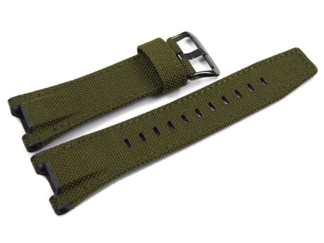 Casio Dark Green Cloth Cordura Watch Strap GST-W130BC...