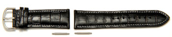 Genuine Casio Replacement Croc Grained Black Leather...