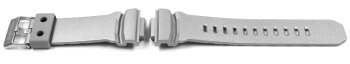 Casio Replacement Silver Gray Resin Watch Strap...