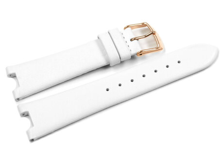 Lotus Replacement White Leather Watch Strap 18610/1...