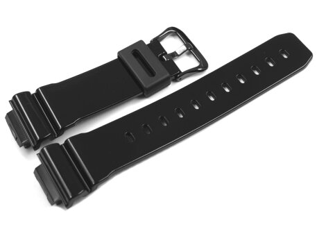 Casio Shiny Black Resin Watch Strap DW-6900LA-1 DW-6900LA