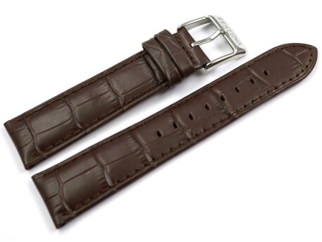 Brown Croc Grained Leather Watch Strap Festina for F16760 F16760/1 F16760/2