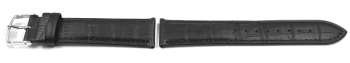 Lotus Black Croc Grained Leather Watch Strap for 18219 suitable for 15798