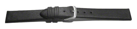 Black Leather Strap suitable for SKW6300 with Steel Tone Buckle