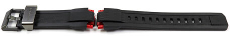 Genuine Casio Black Resin Watch Strap with Black Stainless Steel Buckle for MTG-B1000B-1 MTG-B1000B 