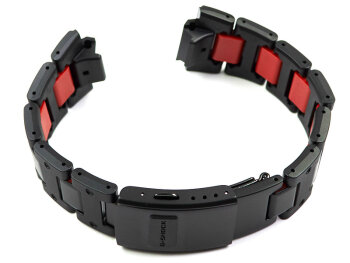 Genuine Casio Black Resin Metal Composite Watch Strap GW-B5600HR-1 GW-B5600HR