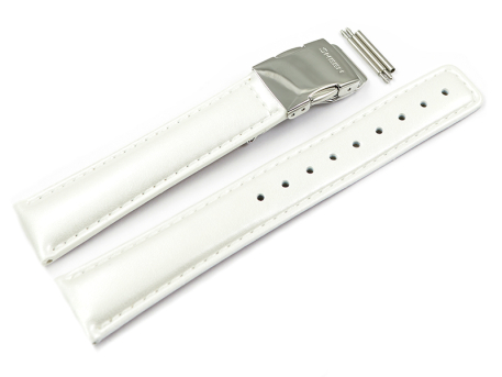 Genuine Casio Replacement White Leather Watch Strap...