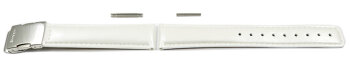 Genuine Casio Replacement White Leather Watch Strap...