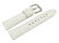 White Leather Watch Strap Lotus for 15745/1 15745  crocodile print