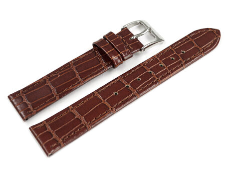 Genuine Festina Brown Leather Croc Grained Watch Strap...