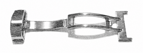 Deployment Clasp II - polished stainless steel