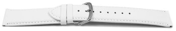 Watch strap - Genuine Italy leather - Soft padded - white