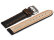 Watch strap - genuine leather - black - orange stitching - 18,20,22,24 mm 22mm Gold