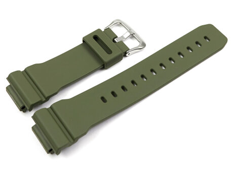 Genuine Casio Replacement Dark Green Resin Watch Strap...