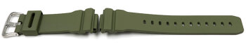 Genuine Casio Replacement Dark Green Resin Watch Strap for GM-5600B-3 GM-5600B-3ER