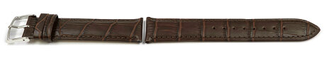Brown Croc Grained Leather Watch Strap Festina for F16873 suitable for F16760