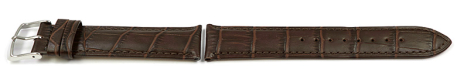 Brown Croc Grained Leather Watch Strap Festina for F16873 suitable for F16760