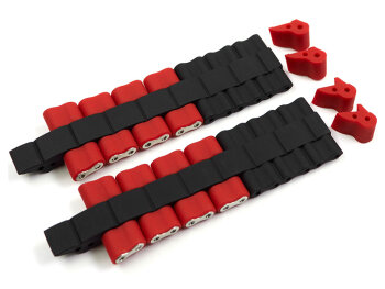 Festina Black Red Rubber coated Steel Watch Strap for...