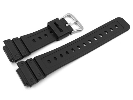 Casio Black Resin Watch Strap with matt-finished...