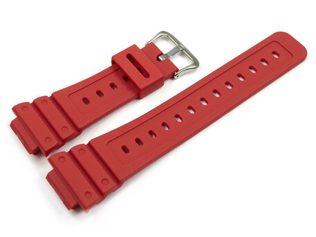Genuine Casio Red Resin Watch Strap for DW-5600P-4...