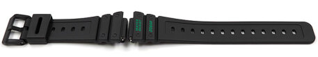 Genuine Casio Black Watch Strap for GA-2100TH-1A GA-2100TH-1 GA-2100TH green letterings