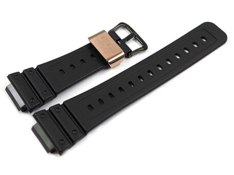 Black Resin Watch Strap Casio DW-5030C DW-5030 with coppery  loop