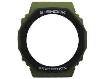 Casio Black and Green Resin Bezel with white lettering...