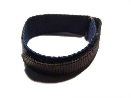 Blue Watch strap with hook and loop fastener - Waterproof