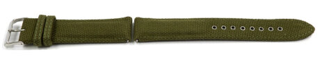 Casio Green Leather Cloth Watch Band for WVA-M630B-3A WVA-M630B