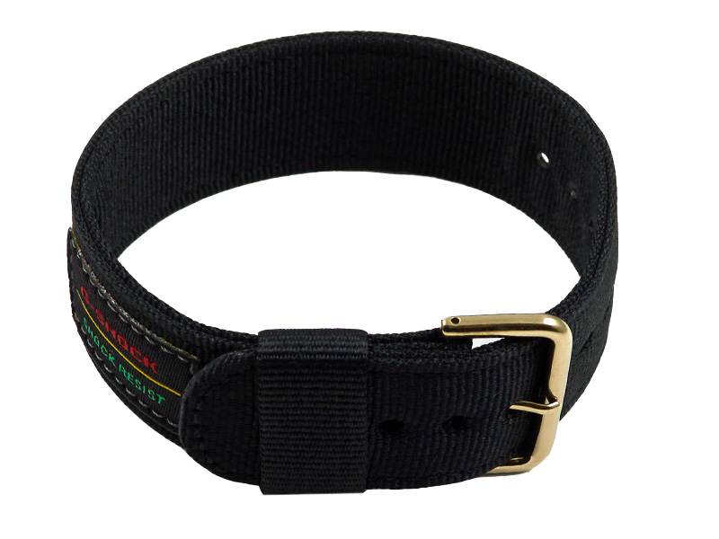 Genuine Casio Black Cloth Watch Strap for DW-5600THS-1 DW-5600THS DW-
