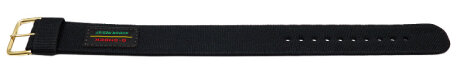 Genuine Casio Black Cloth Watch Strap for DW-5600THS-1 DW-5600THS DW-5600THS-1ER