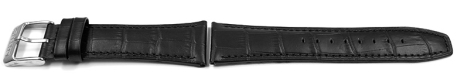Genuine Lotus Black Leather Watch Strap 18221 suitable for 15536 