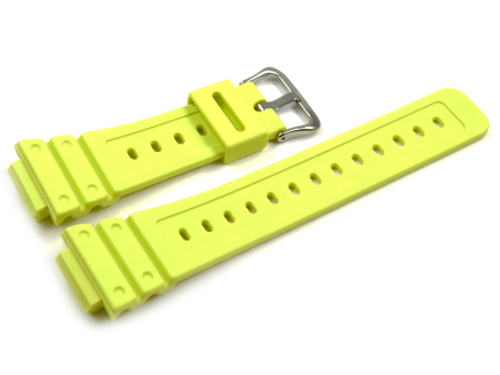 Genuine Casio Yellow Resin Watch Strap for GW-M5610MD-9...