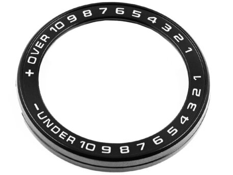 Gulfmaster Indicator Bezel for GWN-1000B-1A GWN-1000NV-2A Black Stainless Steel with bright lettering