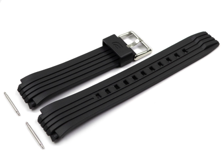 Genuine Casio Black Resin Watch strap for ECB-10P-1...